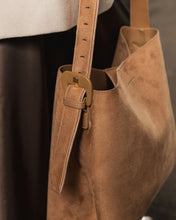 Load image into Gallery viewer, Peyton Suedette Shoulder Bag - Honey