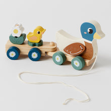 Load image into Gallery viewer, Wooden Duck Train Set