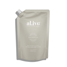Load image into Gallery viewer, Al.ive Body : 1 Ltr Hand + Body Wash Refill - Sea Cotton & Coconut