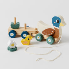 Load image into Gallery viewer, Wooden Duck Train Set