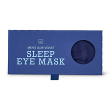 Load image into Gallery viewer, Mens Luxe Velvet Sleep Mask - Navy