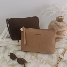 Load image into Gallery viewer, The Everyday Suedette Pouch - Chocolate