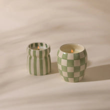 Load image into Gallery viewer, Paddywax Candle : Cabana Sage Striped - Bora Bora
