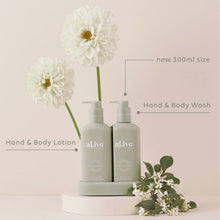 Load image into Gallery viewer, al.ive Body : Compact Wash & Lotion Duo + Tray - Ivory Bloom