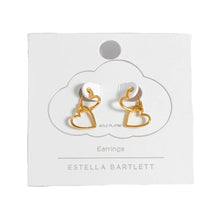 Load image into Gallery viewer, Estella Bartlett Earring - Gold Hinged Heart Hoop