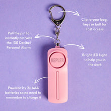 Load image into Gallery viewer, Personal Alarm Keychain - Pink