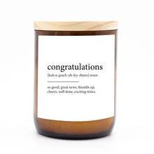 Load image into Gallery viewer, Dictionary Meaning Candle - Congratulations