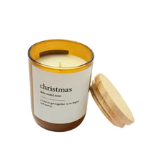Load image into Gallery viewer, Dictionary Meaning Candle - CHRISTMAS