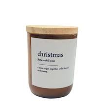 Load image into Gallery viewer, Dictionary Meaning Candle - CHRISTMAS