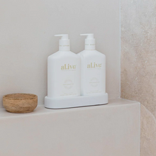 Load image into Gallery viewer, al.ive Body : Wash & Lotion Duo + Tray - Mango & Lychee