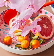 Load image into Gallery viewer, Carla Dinnage Designs : Foxy Flower Salad Bowl Pink