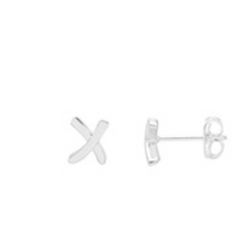Load image into Gallery viewer, Estella Bartlett Earrings - Kiss Stud Silver Plated