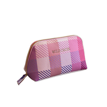 Load image into Gallery viewer, Cosmetic Bag - Pink Check