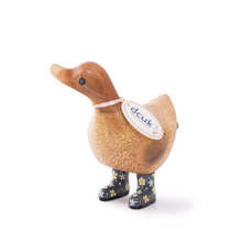 Load image into Gallery viewer, DCUK Natural Welly Ducky - Flowers