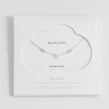 Load image into Gallery viewer, Estella Barteltt Necklace - Triple Flower White Enamel