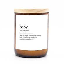 Load image into Gallery viewer, Dictionary Meaning Candle - Baby