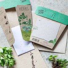 Load image into Gallery viewer, Sow 'n Sow Seed Greeting Card - Garden Herbs