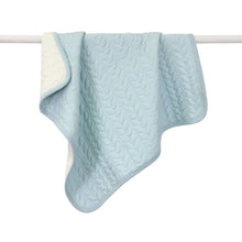 Load image into Gallery viewer, Baby Blanket : Quilted Reversible Blue