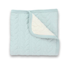 Load image into Gallery viewer, Baby Blanket : Quilted Reversible Blue
