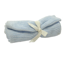 Load image into Gallery viewer, Baby Blanket - Cotton Light Blue