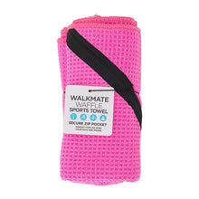 Load image into Gallery viewer, Sports Towel Waffle Zip - Hot Pink