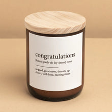 Load image into Gallery viewer, Dictionary Meaning Candle - Congratulations