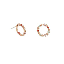 Load image into Gallery viewer, Earring - Petite Garland Red