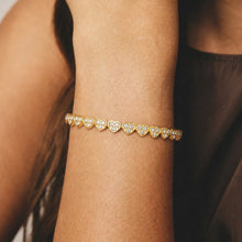 Load image into Gallery viewer, Bracelet - Waterproof Crystal Hearts