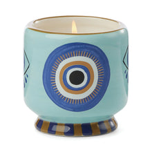 Load image into Gallery viewer, Adopo Ceramic Candle - Evil Eye : Incense + Smoke