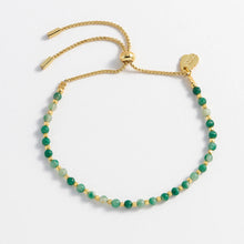 Load image into Gallery viewer, Estella Bartlett Bracelet - Green Quartz Gemstone Gold Plated
