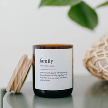 Load image into Gallery viewer, Dictionary Meaning Candle - Family