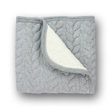 Load image into Gallery viewer, Baby Blanket : Quilted Reversible Grey