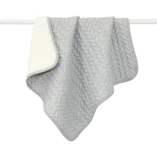Load image into Gallery viewer, Baby Blanket : Quilted Reversible Grey