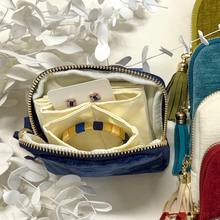 Load image into Gallery viewer, Travel Jewellery Purse - Blue