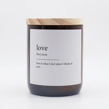 Load image into Gallery viewer, Dictionary Meaning Candle - Love