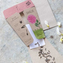 Load image into Gallery viewer, Sow 'n Sow Seed Greeting Card - Dahlia