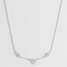 Load image into Gallery viewer, Estella Barteltt Necklace - Triple Flower White Enamel