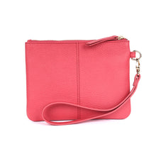 Load image into Gallery viewer, Carlota Leather Clutch - Coral