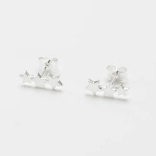 Load image into Gallery viewer, Estella Bartlett Earrings - Trio Star Studs Silver Plated