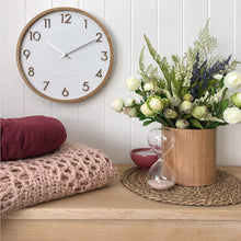 Load image into Gallery viewer, Scarlett White 35cm Wall Clock - Silent Movement