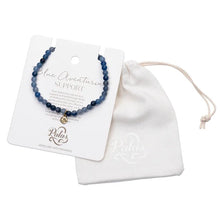 Load image into Gallery viewer, Healing Gem Bracelet - Blue Aventurine (Support)