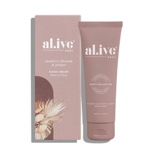 Load image into Gallery viewer, al.ive Body : Hand Cream - Raspberry Blossom & Juniper