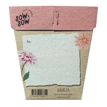 Load image into Gallery viewer, Sow 'n Sow Seed Greeting Card - Dahlia