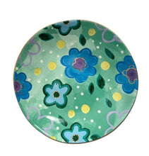 Load image into Gallery viewer, Carla Dinnage Designs : Foxy Flower Trinket Bowl Green