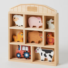 Load image into Gallery viewer, Wooden Farm Animals Set