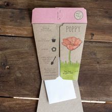 Load image into Gallery viewer, Sow 'n Sow Seed Greeting Card - Poppy