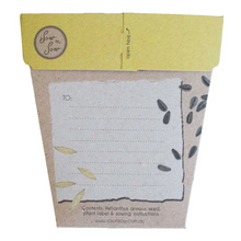 Load image into Gallery viewer, Sow 'n Sow Seed Greeting Card - Sunflower