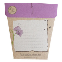 Load image into Gallery viewer, Sow 'n Sow Seed Greeting Card - Sweet Pea