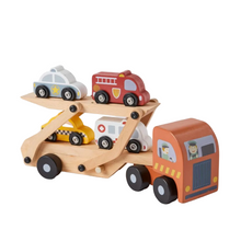 Load image into Gallery viewer, Wooden Car Carrier Set
