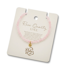 Load image into Gallery viewer, Healing Gem Bracelet - Rose Quartz (Love)